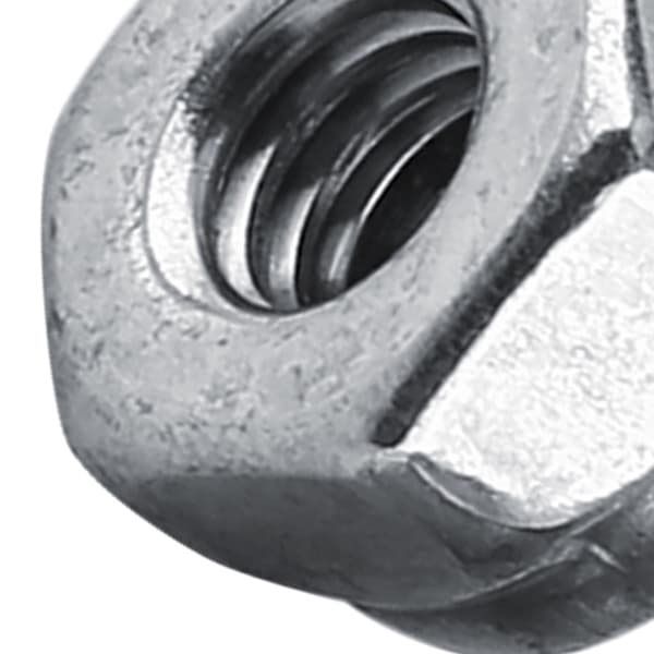 Set med SS304 Rostfritt Stål Nyloninsats Hex Låsmuttrar (M2, 100st)