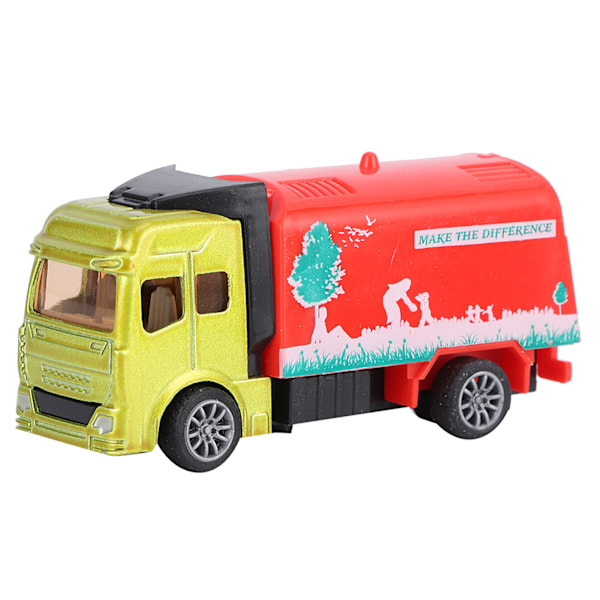 6 kpl 1/60 seosmetalliautolelu Simuloitu ajoneuvomalli Lapsille Vetoautolelu (C-tyyli)