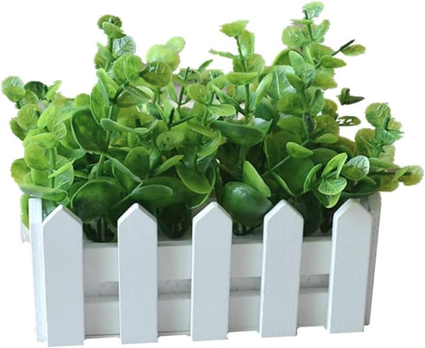 16*8.5*13 cm Eucalyptus kunstige blomster i potter kunstige bl