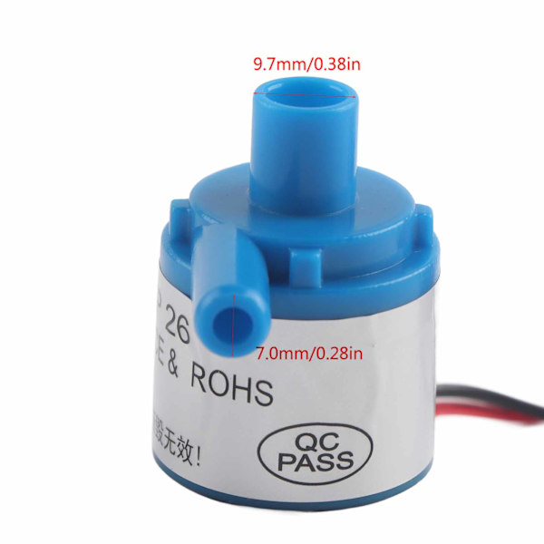 Mini Matpump för Livsmedel 6V DC 3W för Akvarium Fontän Medicinska Instrument