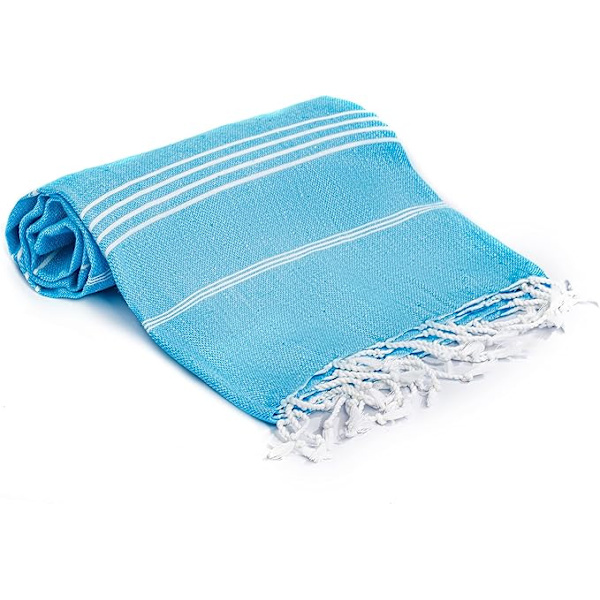 (Turkos, 1) Stor strandhandduk