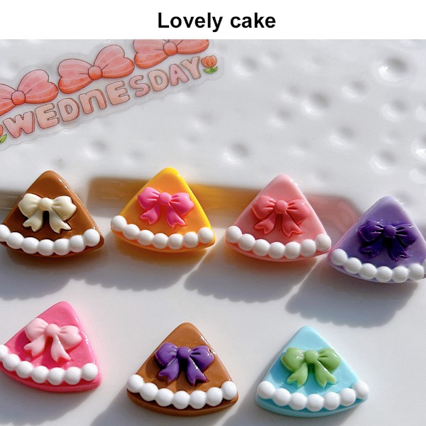 Imitationsmat Dessert, 3D Söta Matdesigner för Akrylnaglar Dekor, Nagelkonst Berlocker Tillbehör, och Mer, Förhöjer Din Pysselupplevelse (35