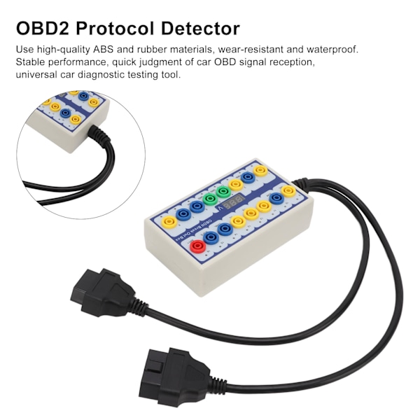 OBDII-jakaja OBD2-protokollan ilmaisimella ja diagnostiikkajohdolla, universaali auton OBD-linjan signaalinsiirtoon