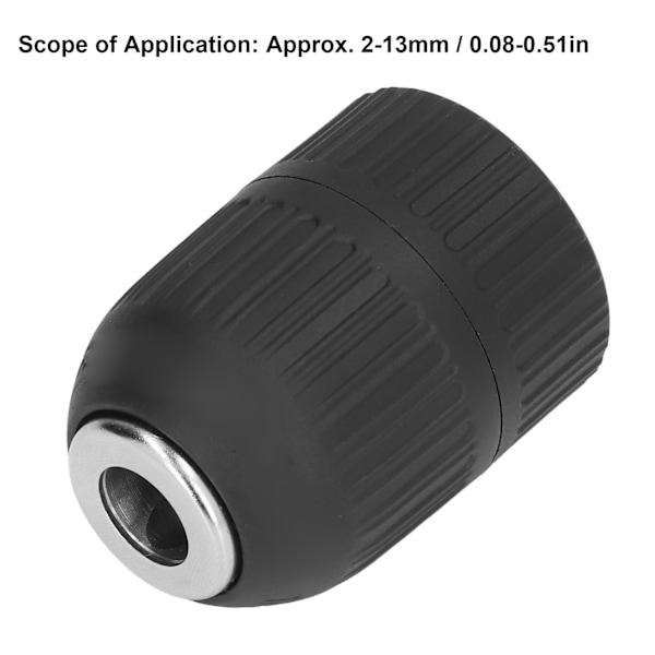 2‑13mm Håndstram Chuck Høj Præcision Luft Slag Nøgle Konverteringsværktøj 1/2‑20UNF Montering