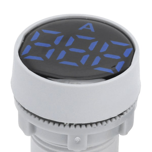 Digital Strömmätare Kristallpanel Amperemeter Rund Signalindikator AC 220V AD16‑22DSABlue