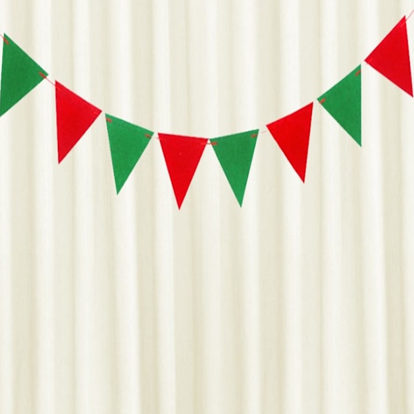 Julehenger Bunting Banner til fest, festivalfeiring, juledekorasjoner (#4)