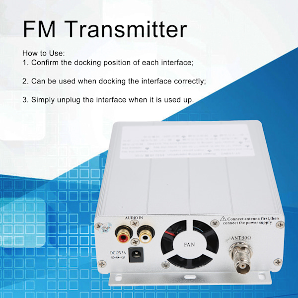 FM-lähetin TNC-liitäntä radiolähetysasemalle 87‑108MHZ 1.5W/5W HY‑ST‑15BV2