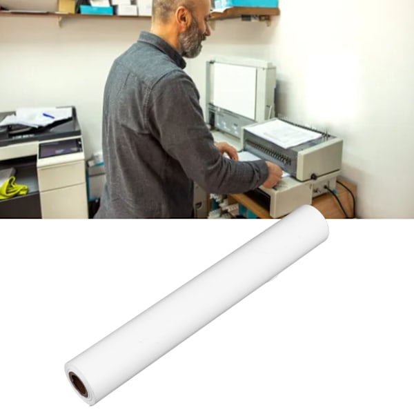 A4 Termopapper 8 m Långt 21 cm 3 cm Storlek Ljust Slätt A4 Termisk Skrivarpappersrulle för Utskriftsersättning