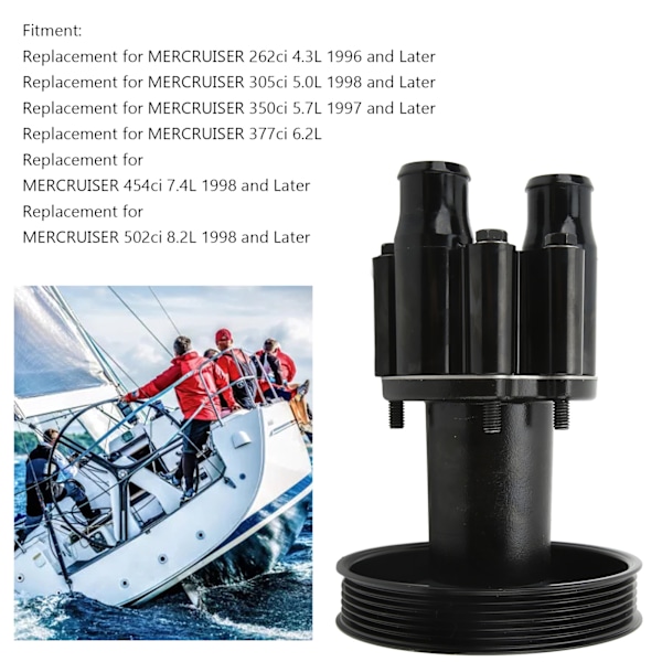 Impeller Sjövattenpump 46 807151A9 Yachttillbehör Ersättning för MERCRUISER 262ci 305ci 350ci 377ci