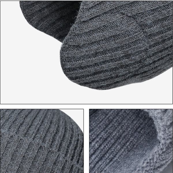 1 vinter utomhus varm mössa män och kvinnor universell kallt öron skydd pullover mössa