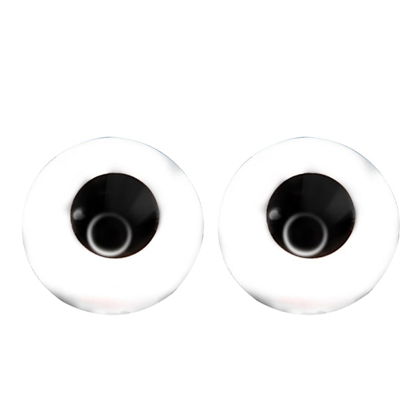 Unisex Halloween Skrämmande 0 Grader Färgade Kontaktlinser Årlig Användning 14.5mm Vit