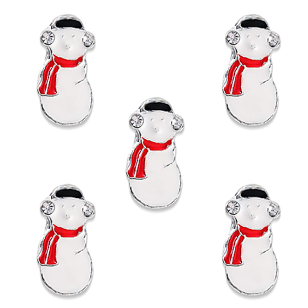 Nagelkonst Dekoration Julgranar Tomte Legering Manikyr Dekaler #20