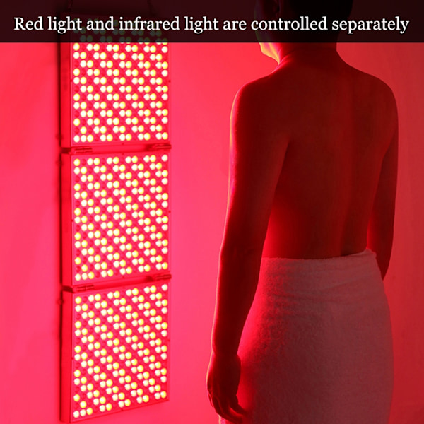 LED Rød Infrarød Lyspanel 45W Rynkefjernelse Foldbar Lysbehandling Enhed 100‑240VEU Stik