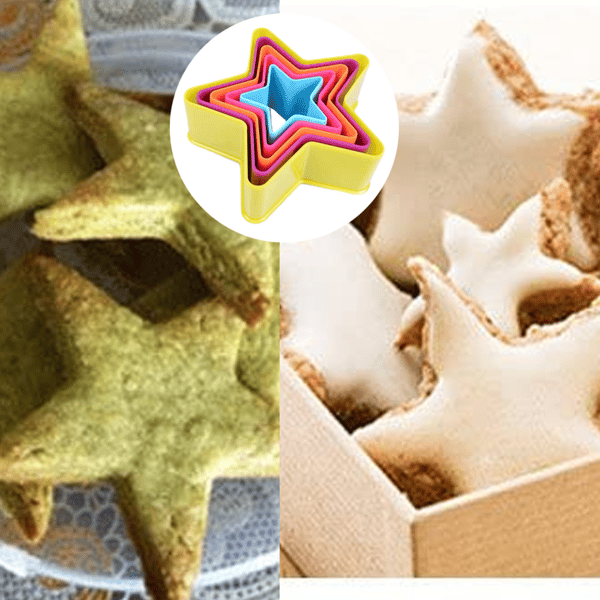 Runda kakformar med två sidor, kakformar och fondantkakformar, blandade färger shape5