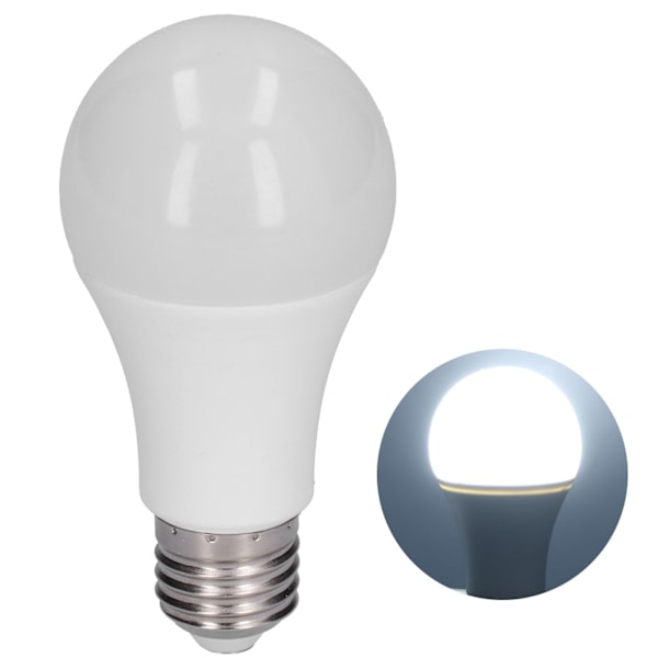 LED Induktionslampa 12W 1080LM Ljuskontroll Rörelsesensor Skymning till Gryning Lampa 85‑265V