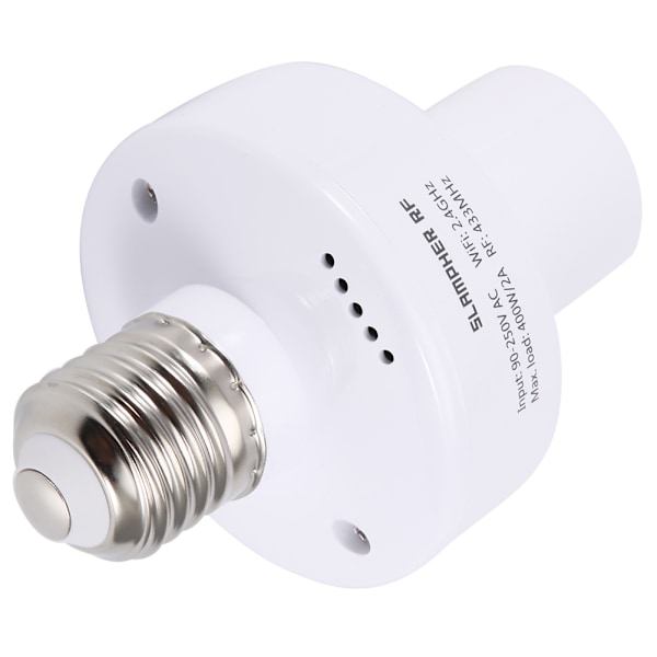 E27 Wifi Smart Lyspære Fatning Holder Armatur Støtte til Android \\ios RF 433MHZ