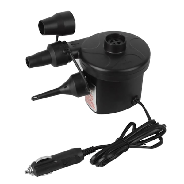 Elektrisk Luftpumpe DC12V Hjemme Oppblåsbare Deflate Pumper Inflator Electropump For Luftmadrass Luftmadrass Oppblåsbare Leke Med 3 Dyser