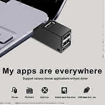 USB-konverter USB3.0 Hub 3-port utvider HUB USB2.03.0 Splitter Datamaskin USB Én