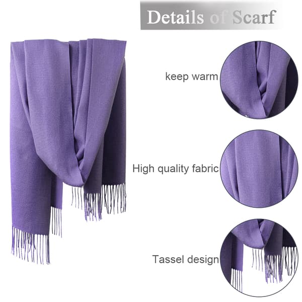 Mykt Silkesjal Skjerf for Kvinner Light purple