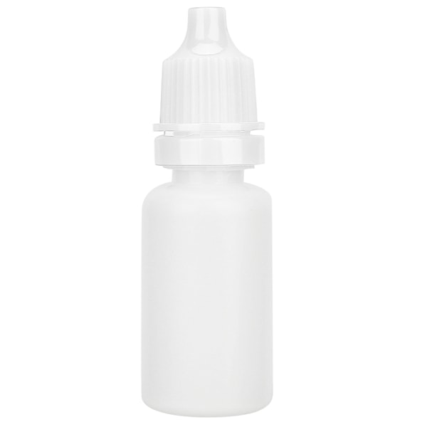 50 st 10 ml Plastflaskor Tomma Pressbara Flaskor Ögonvätskedroppbehållare Droppflaska Vit