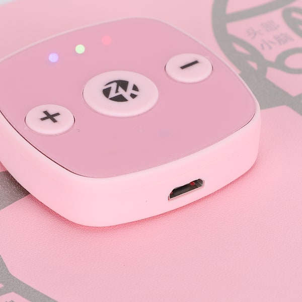 EMS Fotmassageapparat Elektrisk Fjärrkontroll Fotvibrator Muskelstimulator Pad Rosa