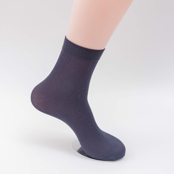 Mænds ultratynde kjolesokker silke gennemsigtige business sokker sof