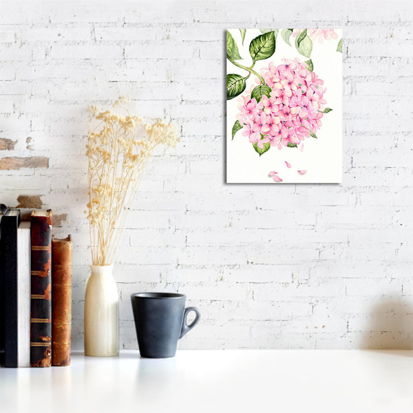 Blomsterformet lerretmaleri for stue, soverom og kontordekorasjon