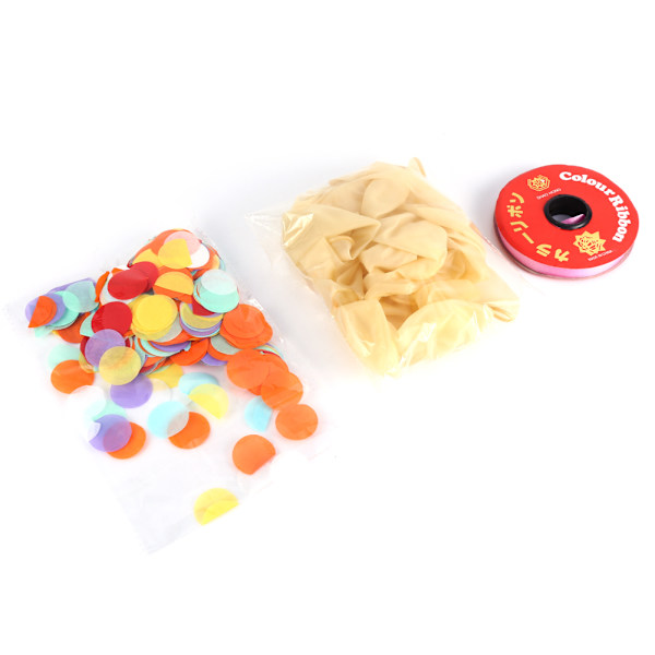 20 stk Bursdagsfest Bryllup Dekorasjon Flerfarget Konfetti Ballong Tykkelse Transparent