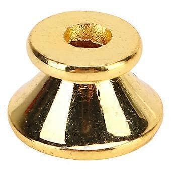 2 st Gitarrband Lås Knappar Metall Ändstift Set Monteringsskruvar Ullbrickor Modern Design för Bas Ukulele Guld