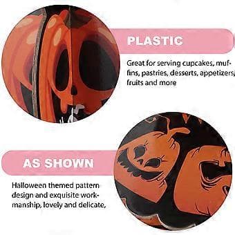 Halloween Party Cupcake Stativ Gresskar Dessert Cupcake Stativ Snacks Display Rack
