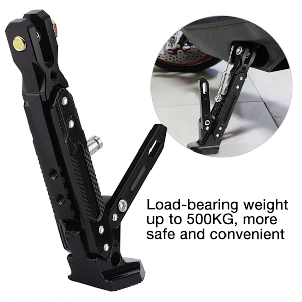 Motorcykel Universal Aluminiumlegering Justerbart Sidostöd Tripodhållare