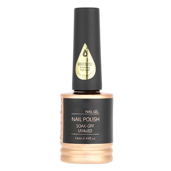 Soak-off Neglelak - Topcoat uden vask - Gel Manicure DIY Værktøj 14ml