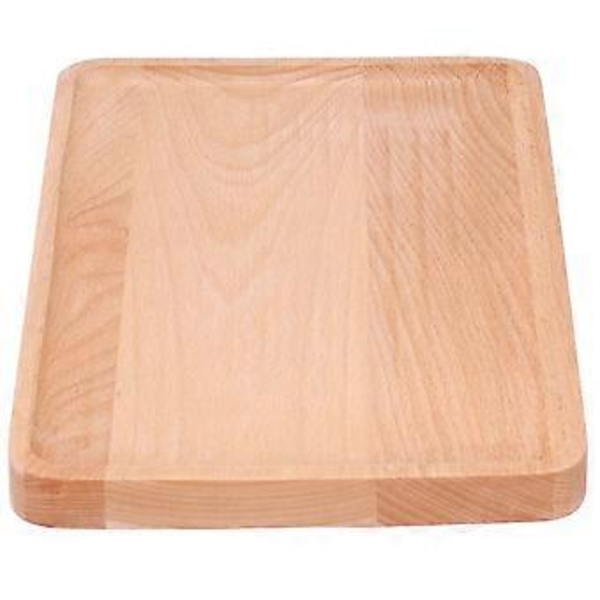 Fruktskålar Serveringsbricka i bokträ Rektangulär Dekorativ Desserttallrik Köksartiklar 30x20x2cm