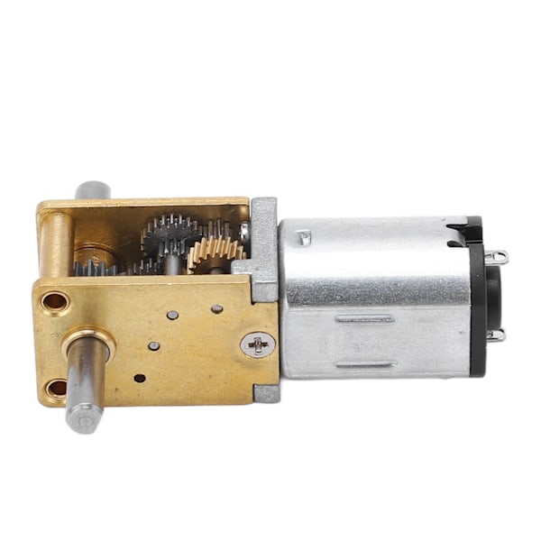 Gearmotor med hastighedsreduktion, dobbelt udgangsaksel, orm, børstet, stor drejningsmoment til maskine DC6V 150RPM