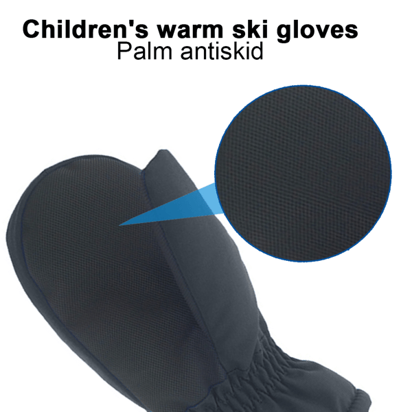 Vinter Skihandsker Sort Universal Fingerhandsker Håndmalet Monokrom Black