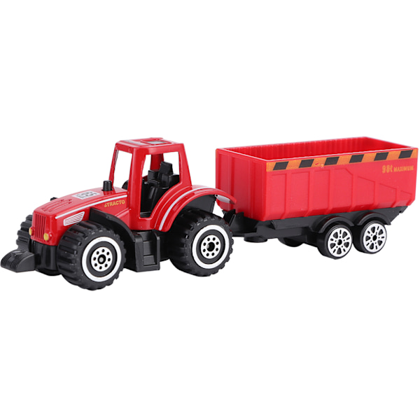1:64 Legering Bilmodell Hög Simulation Engineering Vehicle Barn Bilmodell Leksak Röd