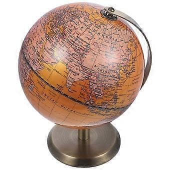 Dekorativ Terrestrisk Globus Pynt Bordplate Dekor Geografi Undervisningshjelpemiddel