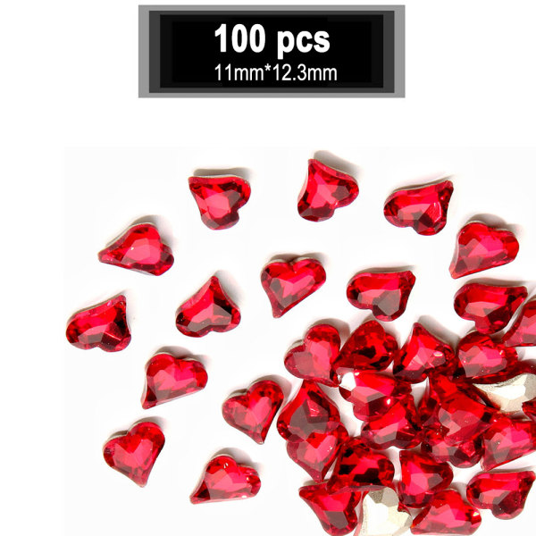 Strassikiviä 100 kpl sekamuotoisia lasijalokiviä kristallihelmiä