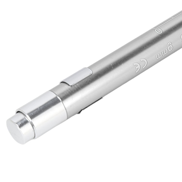 LED Lommelykt Hvit Belysning Konkav Hode Aluminium Legering Medisinsk Lommelykt for Hals Sølv