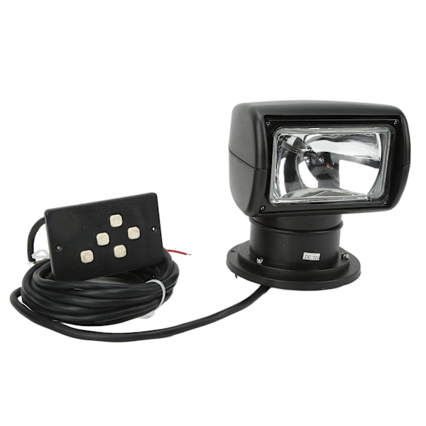 Fjärrstyrd Söklampa 100W 8.3A 360 Graders Rotation Vattentät Spotlight Universal Passform för Båt Yacht Lastbil Bil DC12V