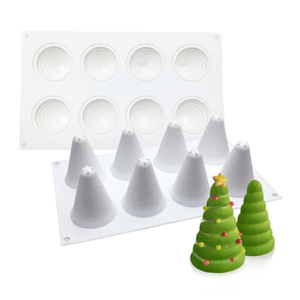 Juletræs Mousseform, Heksehat Buddingform, Halloween Chokolade- og Fudgeform Silikone