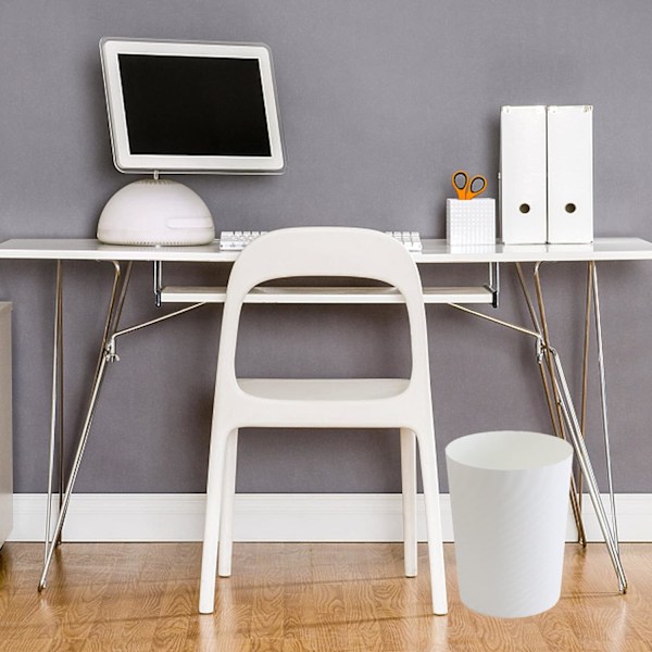 Papperskorg för Badrum, Modern Slim Design Soptunna med Lättrengjord Yta för Kontor, Sovrum, Studentrum (Kompakta Utrymmen)