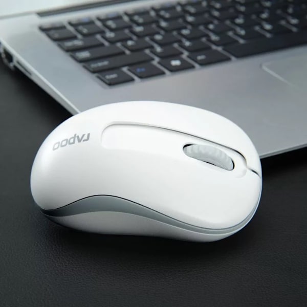 Alsidig trådløs Bluetooth-mus, genopladelig med Smart Flying Scroll, multi-enhedsforbindelse for problemfri skift, soft touch-finish