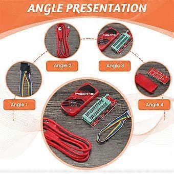 PICKIT3 Programmer + PIC ICD2 PIC Kit 2/3 Programmeringsadapter Universell Programmeringssokkel FZ0508