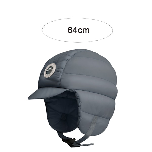 Dam Varm Öronlapps Vintermössa Utomhus Vintermössa, Varm Trappermössa Öronlappar Vintermössa dark grey
