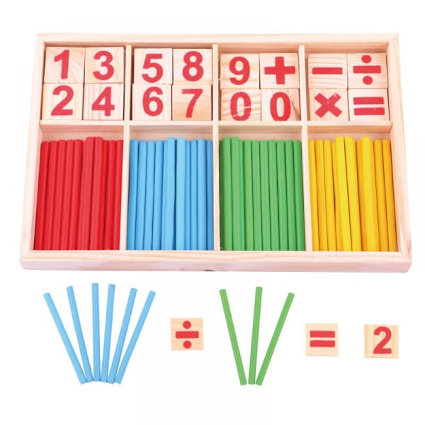 Mångsidigt läromedel för barn, förbättra matematiska färdigheter genom lek, små sifferkort uppmuntrar logisk hjärnutveckling, perfekt för resor
