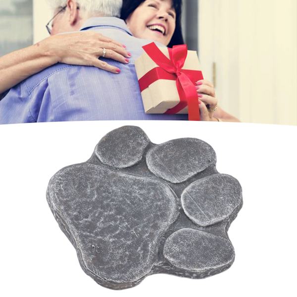 Texturerad betongform, tassavtrycksform med utrymme för DIY-bokstäver, väderbeständig design lämplig för utomhusbruk, halkfria trampstenar