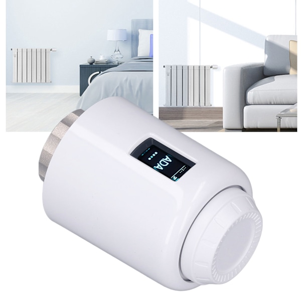Smart Radiator Termostatventil WiFi Digital Elektrisk Opvarmning Hjem Temperaturregulator til Tuya APP Kontrol