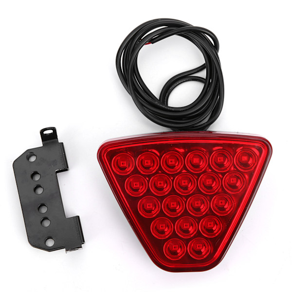 12V Auto Baklykt 20 LED Brems Bakover Advarselslampe Blink Strobe Universal for Motorsykkel ATV Lastebil SUV Rød