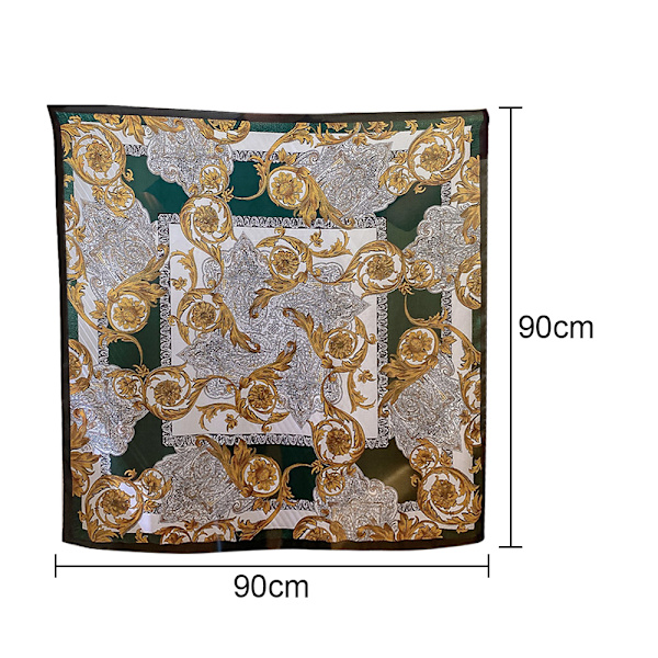 Huvudsjal för kvinnor - Satin Large Hår Halsdukar Bandanas - Squar